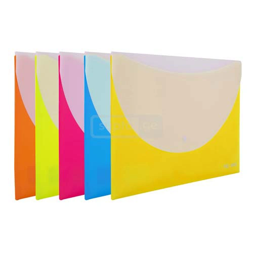 DELI RIO A4 Plastic File Bag with Snap Button No.38977